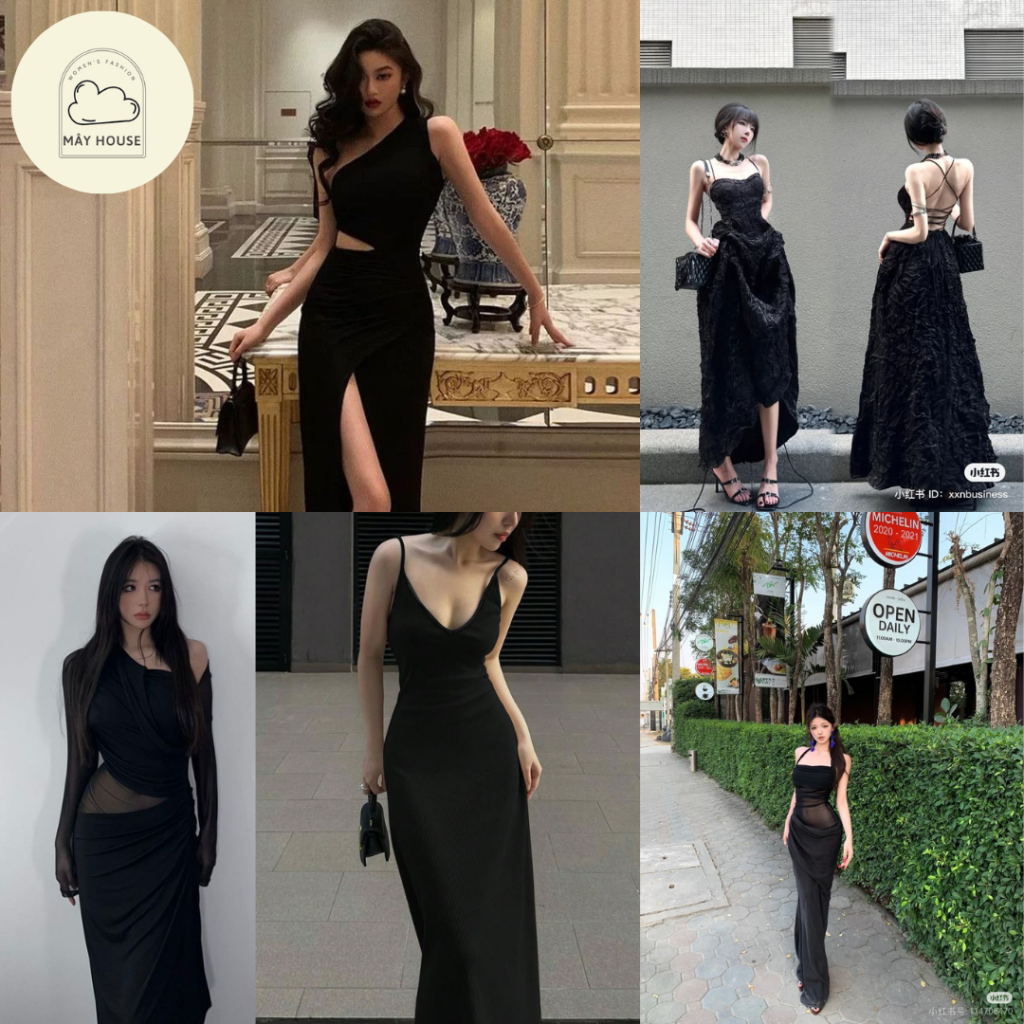 5 phong cách đầm đen quyến rũ